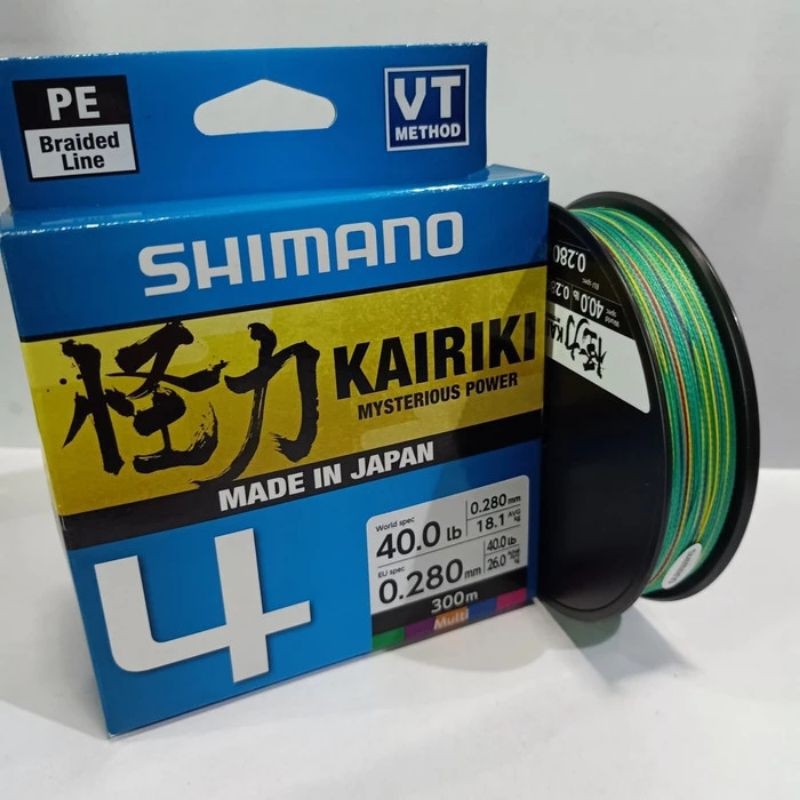 Senar PE SHIMANO KAIRIKI X4 40LBS 300M MULTICOLOUR