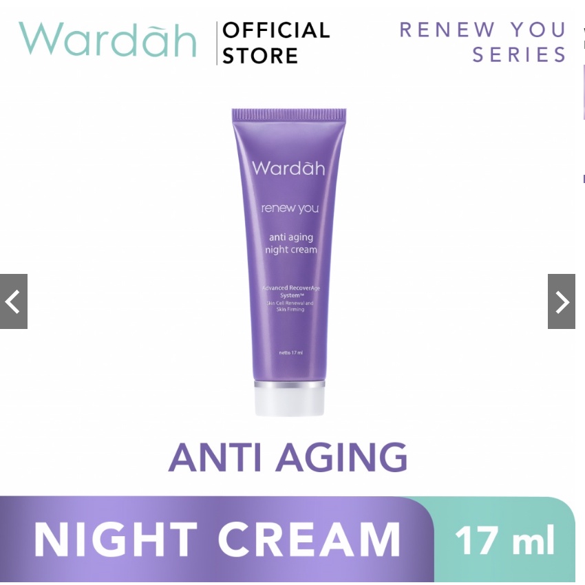 WARDAH PAKET RENEW YOU ( DAY / NIGHT 15 ML TUBE )