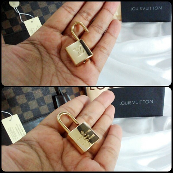 gembok tas embos lv universal kunci accesories tas