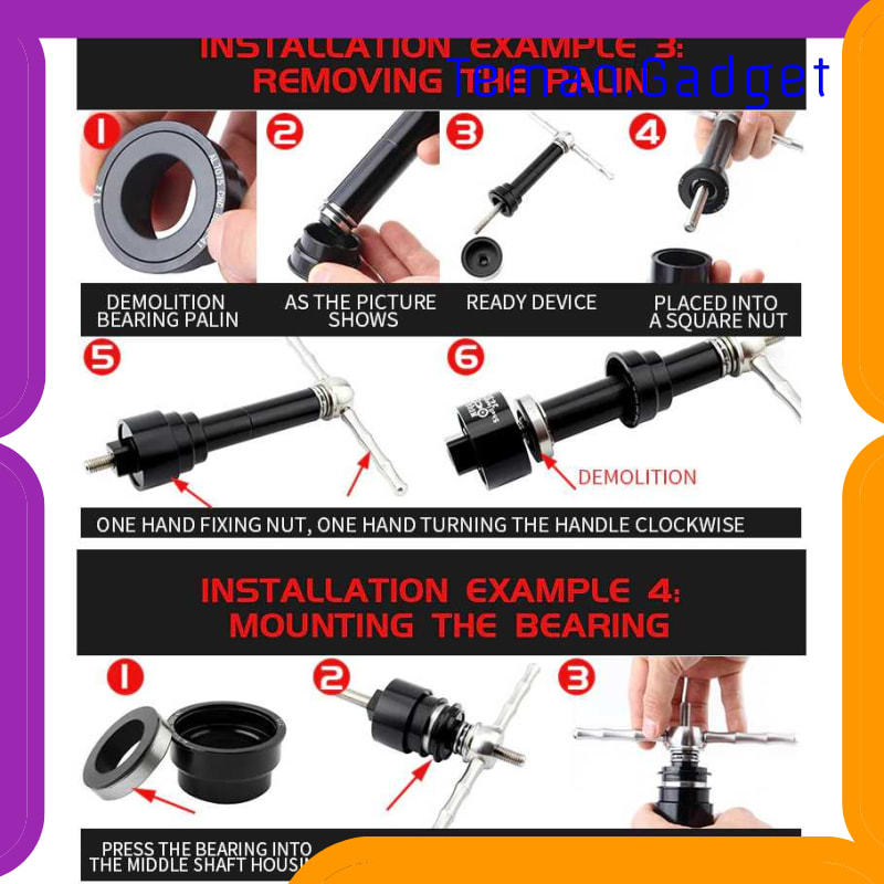 TG-IB656 MUQZI CENTAR SHAFT BOTTOM BRACKET INSTALL REMOVAL TOOL BB86/30/92/PF30