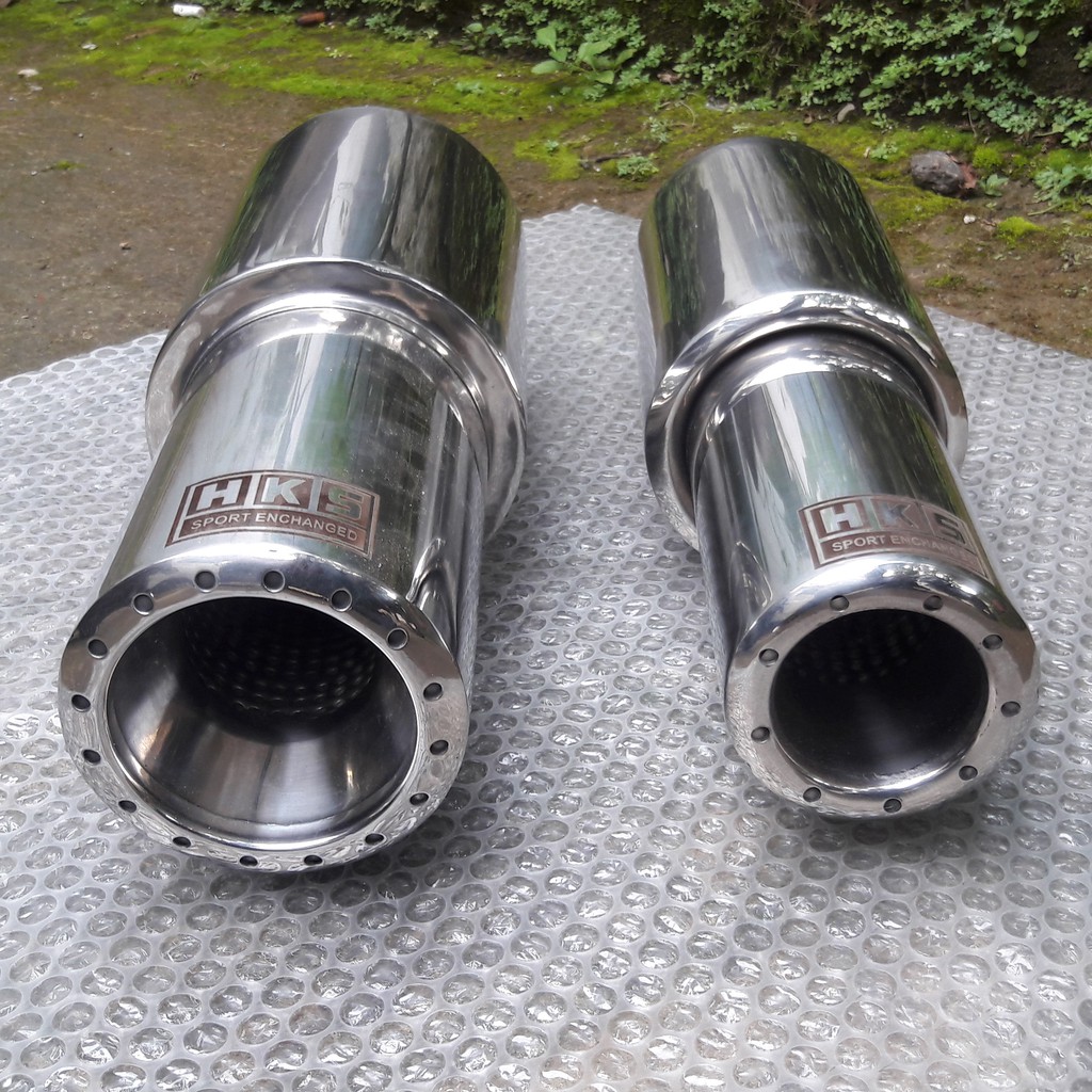 knalpot mobil HKS gronel suara ngebas adem