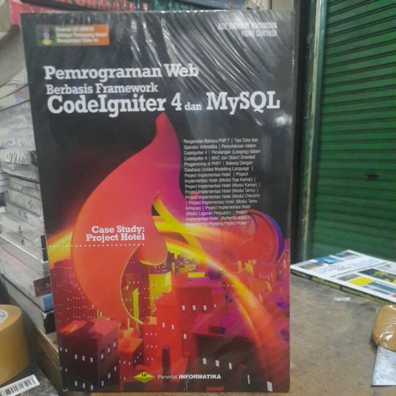 Pemrograman web berbasis framework codeigniter 4 dan mysql.