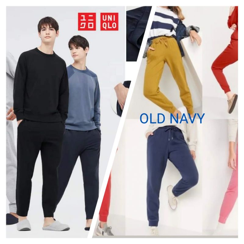 celana joger running Uniqlo Pria Dan wanita Orginal Sisa export