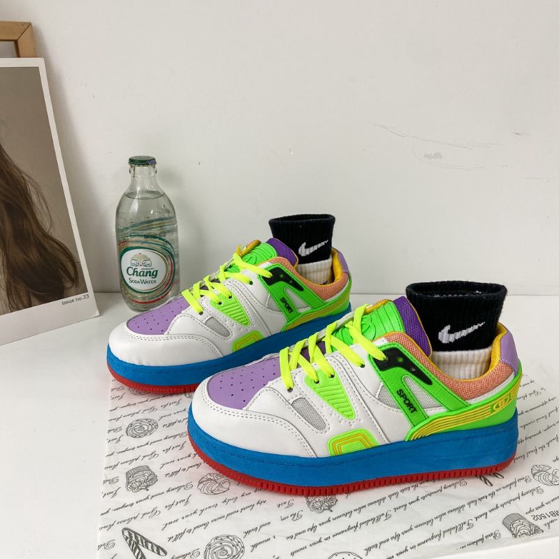 Sepatu Wanita Original Import Korea Model Baru 2022 Kulit Sintetis Sneaker Wanita Kuliah Sepatu Seha
