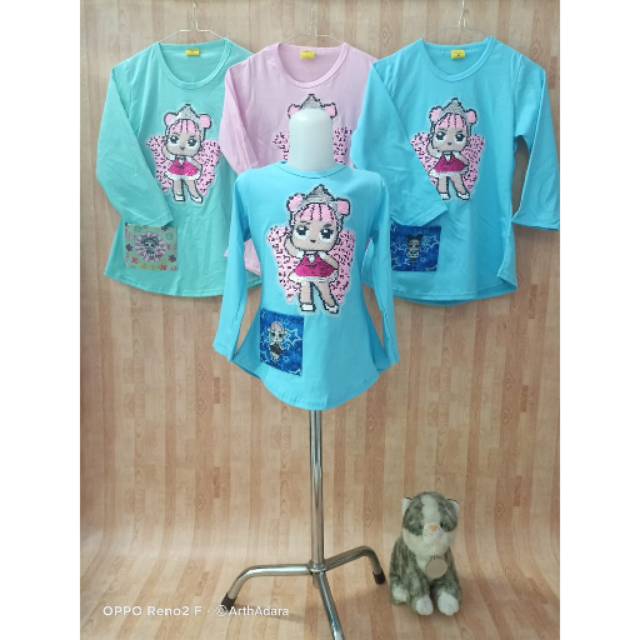 BAJU ANAK USAP LOL Tangan Panjang/Baju Murah Anak Perempuan (2-10thn)/kaos Anak Perempuan