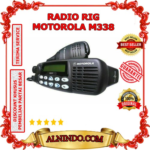 RADIO RIG MOTOROLA GM338 VHF 45 WATT kualitas nomer 1