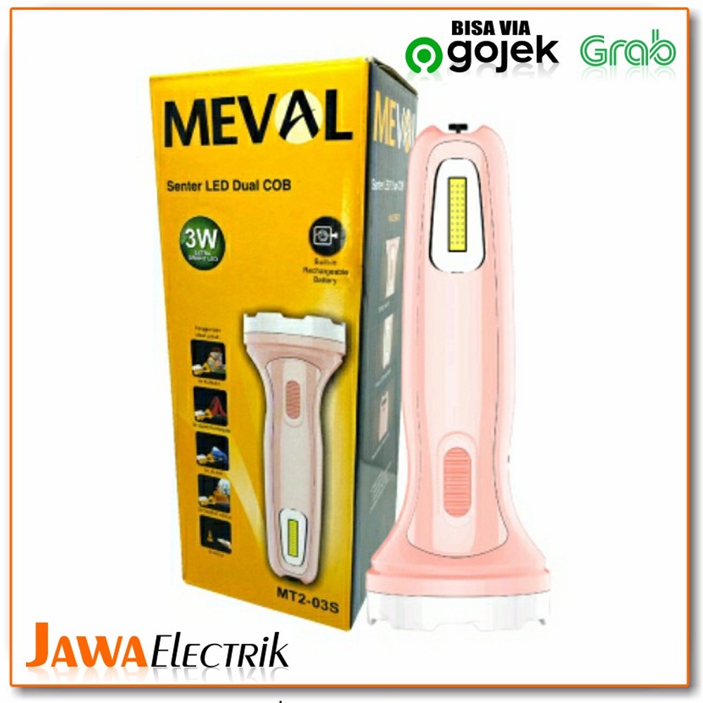 Lampu Senter Tangan Meval 3Watt MT2-01S