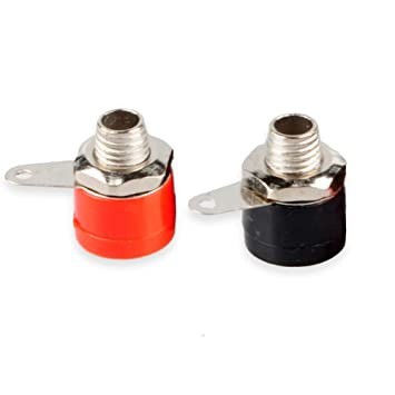 Banana Socket Jack Female for Banana Plug Terminal Connector Merah Hitam