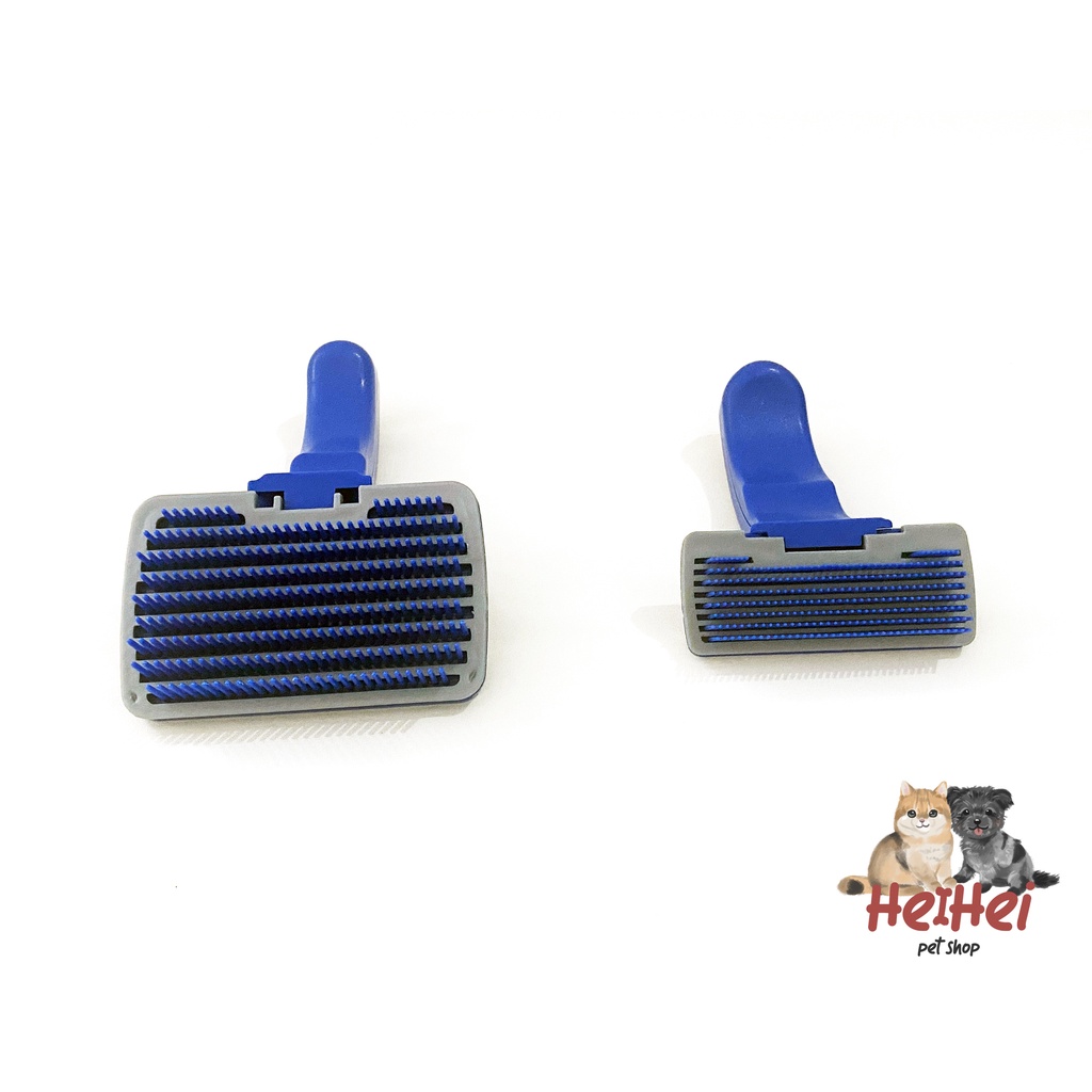 Self Cleaning Grooming Brush Pet Cat Dog - Sisir Hewan Tombol Anjing dan Kucing