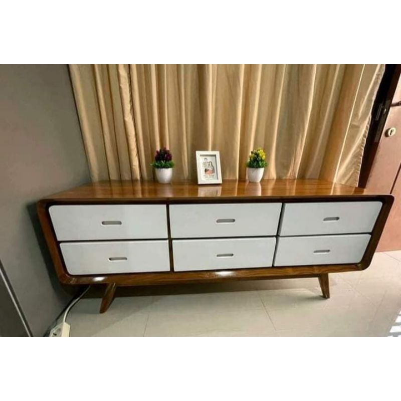 BUFET TV RETRO KAYU JATI | BUFET TV RETRO MEJA TV LEMARI TV FURNITURE JEPARA | PROMO BUFET TV RETRO 