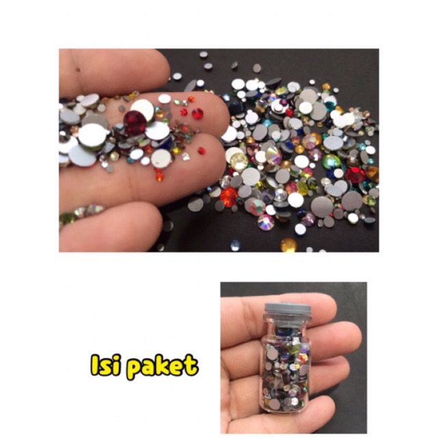 crystal swarovski flat back rhinestone kristal non hotfix nail art