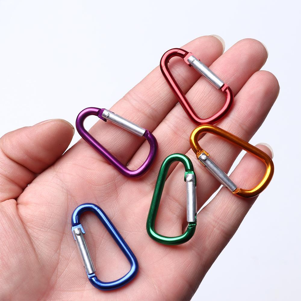 Top5/10pcs Gesper Panjat Baru 7-warna Aluminium Safety Alloy Carabiner