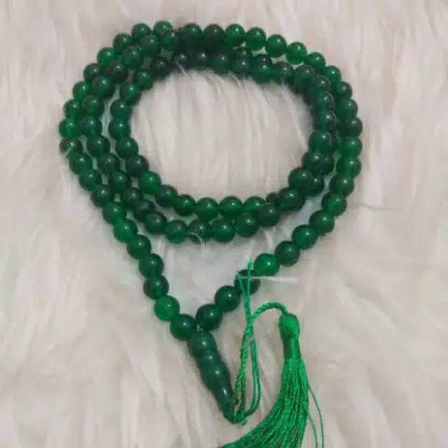 Tasbih Batu Alam Warna Hijau