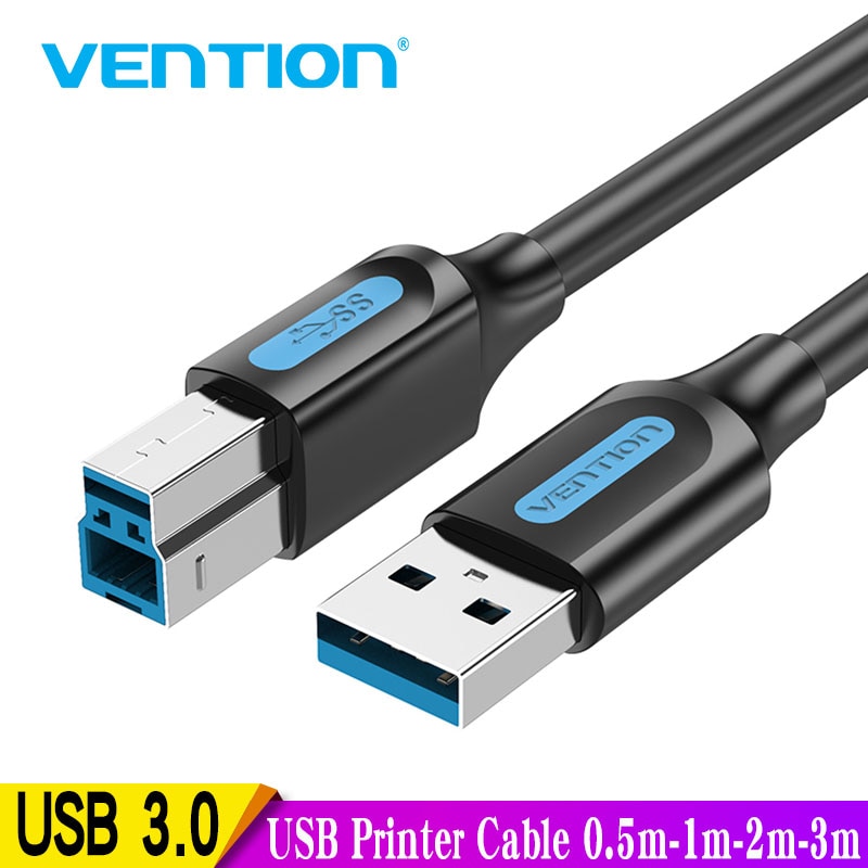 Vention Kabel Interface Usb 3.0 A Ke Usb 3.0 B Male Ke Male Kecepatan Tinggi 5gbps Untuk Case Hdd / Kamera Digital