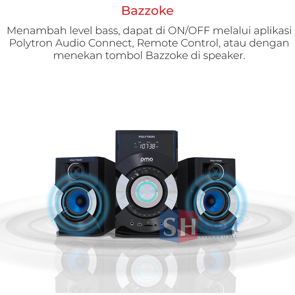 SPEAKER POLYTRON BLUETOOTH PMA-9507 / PMA9507 GARANSI RESMI