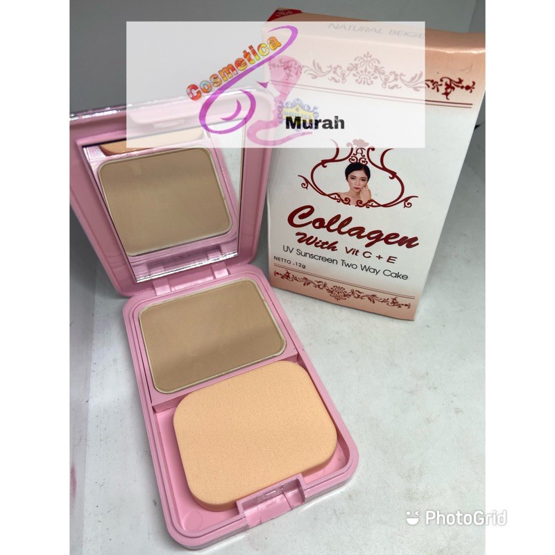 bpom -- ada kaca -- bedak padat collagen dhilisa bpom -- two way cake collagen bpom || bedak temulawak || temulawak Two way cake