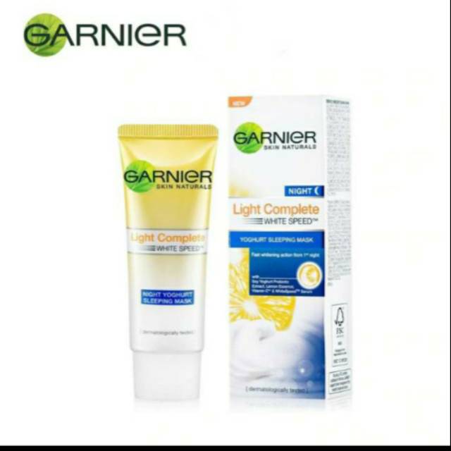 Jual Garnier light complete whitespeed yoghurt sleeping mask / night cream 20ml Shopee Indonesia