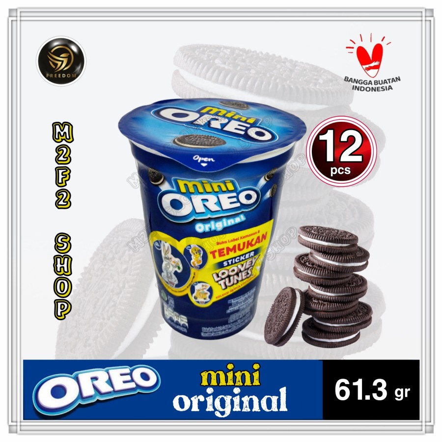 

Biskuit Oreo Cup Mini Original Vanilla Creme | Krim vanila - 61,3 gr (Kemasan 12 Pcs)