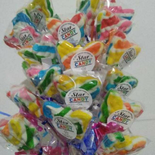 

Permen lolipop murah/karakter kupu2/20pcs