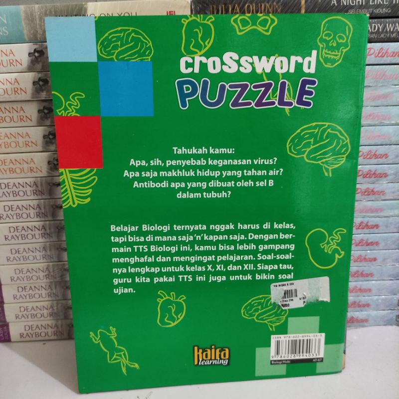 Buku obral murah: Crossword puzzle biologi sma-1
