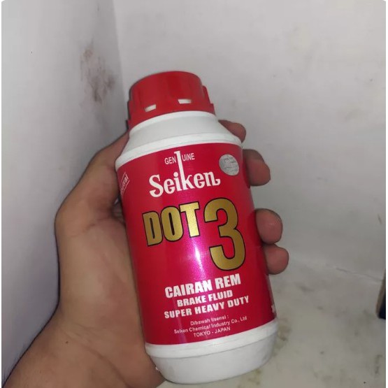 Seiken DOT3 Brake Fluid 300ml Minyak Rem Cairan Tahan Panas Putih