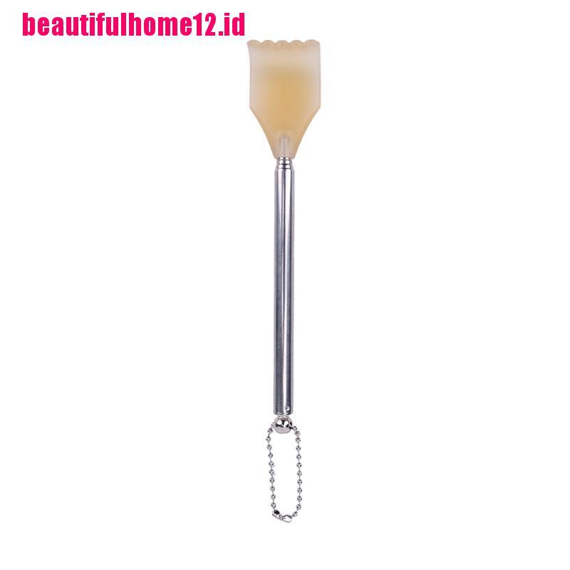 【beautifulhome12.id】Stainless Steel Telescopic Back Scratcher Extendable Back Itching Self Massager,