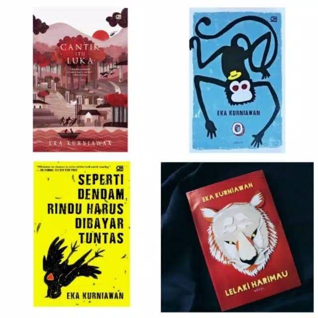 Paket 4 Buku Eka Kurniawan Cantik Itu Luka O Seperti Dendam