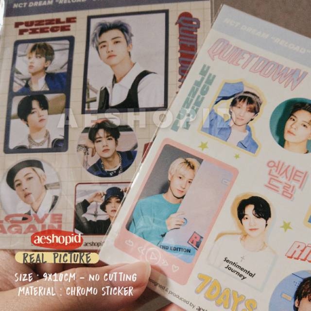 (NC-005) NCT DREAM Reload Decorative Sticker Set stiker kpop ridin rollin jaemin haechan jeno jisung