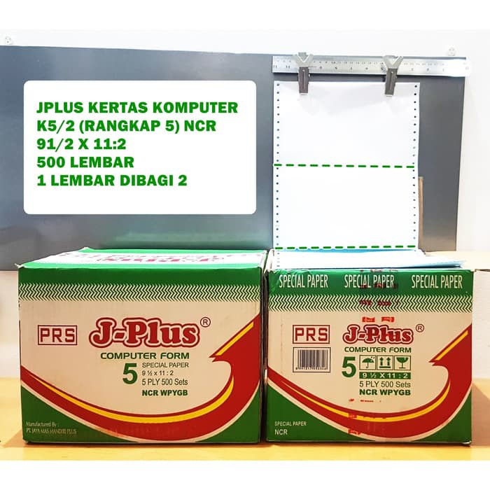 

Order Langsung Continous Form 91/2 x 11 5 Ply/2 (K5/2 Jplus) NCR / Kertas Komputer Berkualitas