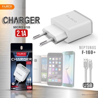 Charger FLECO F-160 ADAPTOR CAS KABEL MICRO Fast Charging QC 3.0A