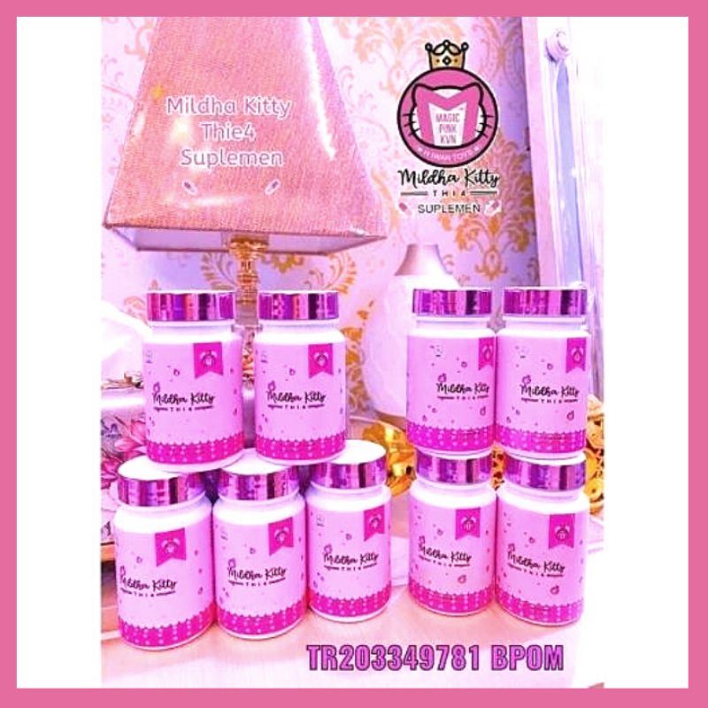 MILDHAKITTY 30 KAPSUL FREE TEH PIL PINK MILDHA KITTY DIET