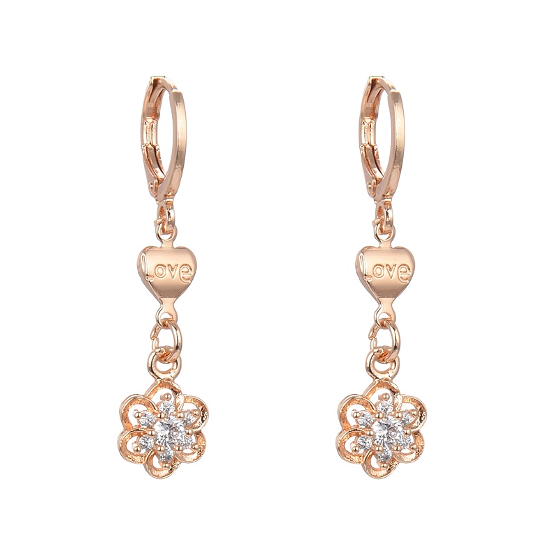 anting titanium wanita emas muda anti karat dewasa tusuk korea asli panjang dan luntur korea style selamanya dewasa 111-119e-116e
