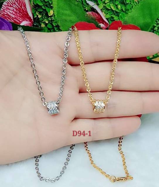 Kalung silindris full Permata D 993-1&amp;D 94-2