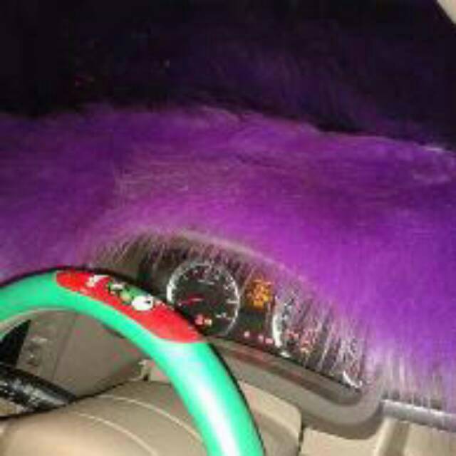 1Nakasainya - Alas Bulu Dashboard Mobil Import Ungu Karpet Dasbor Premium