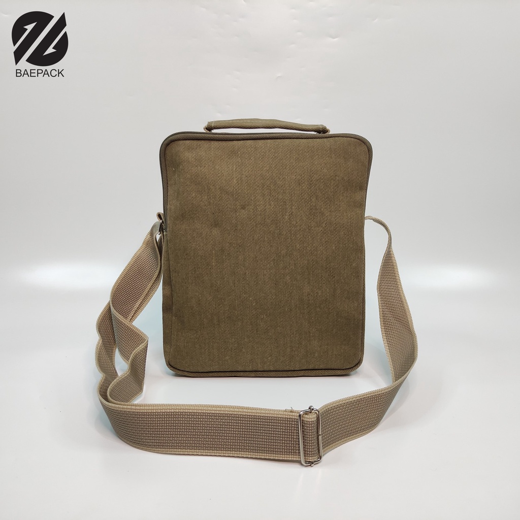 Tas Selempang Cowok Edwin Baepack Khaki / Tas Selempang Pria / Tas bahu Pria / Tas pria original