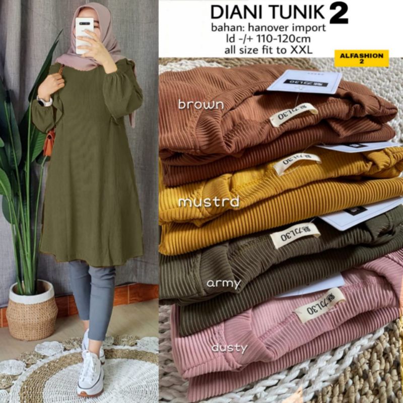 RESTOK DIANI TUNIK #2  BY BY ALFASHION @Alv