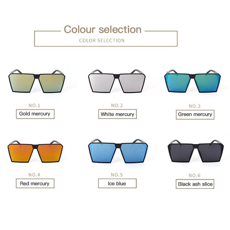 Oversized Exaggerated Visor Wrap Shield Large Mirror Sunglasses Half Face Shield Guard Protector Oversized Exaggerated Visor Wrap Shield Large Mirror Sunglasses Half Face Shield Guard Protector -OW-