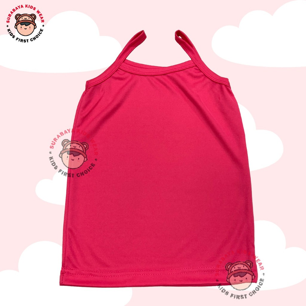 Singlet Stabilo  / Tanktop Anak Perempuan Polos