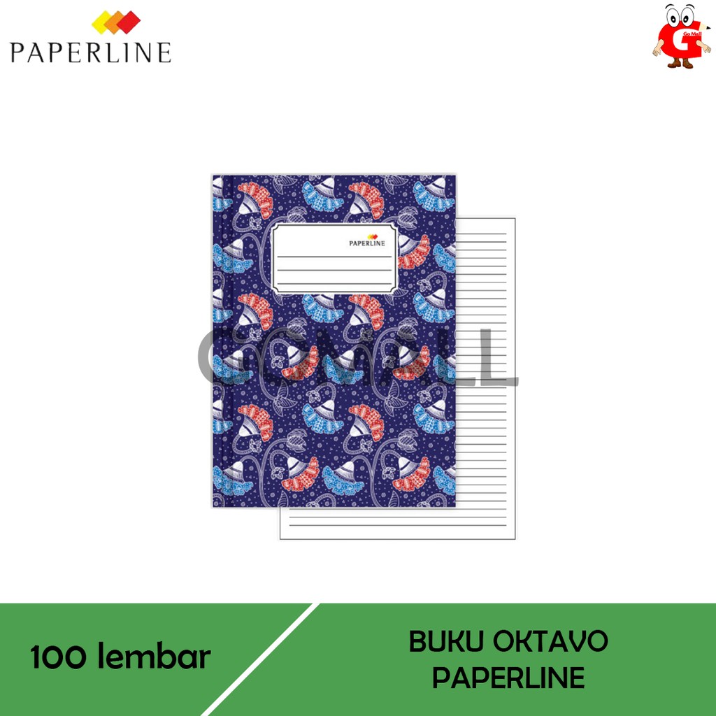 

Buku Tulis Hard Cover Oktavo Paperline Isi 100 Lembar