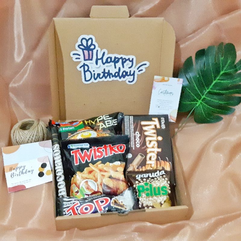 Hampers Snack box Murah/ GIF BOX/Birthday gift/KADO ULTAH/ GRADUATION/ WISUDA