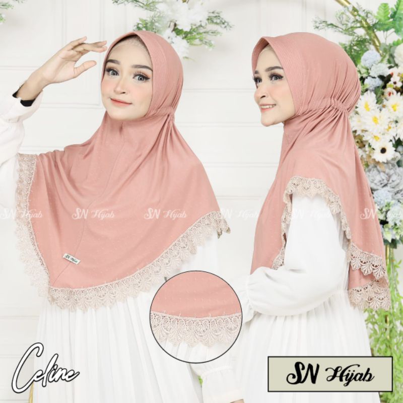 Jilbab Jersey Serut Nafisha Celineee SN
