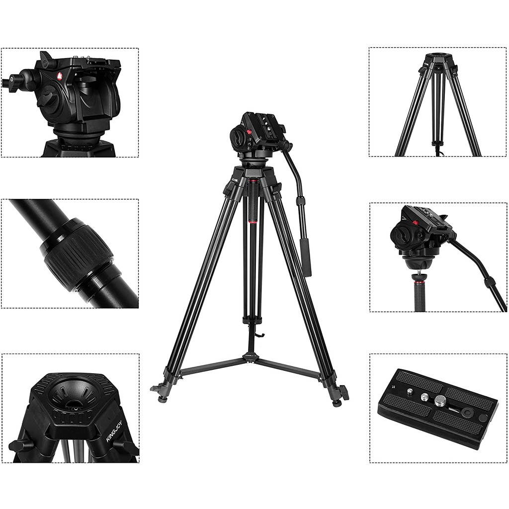 TRIPOD VIDEO KINGJOY VT-2100 + VT-3530