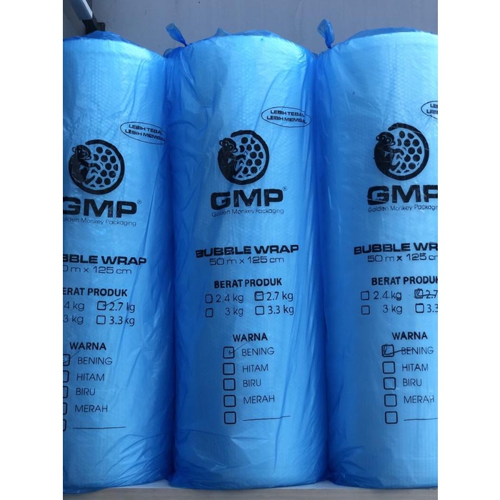 

Wrap ( Grab / Gosend ) Bubble Wrap Gmp Bening 125 Cm X 50 M