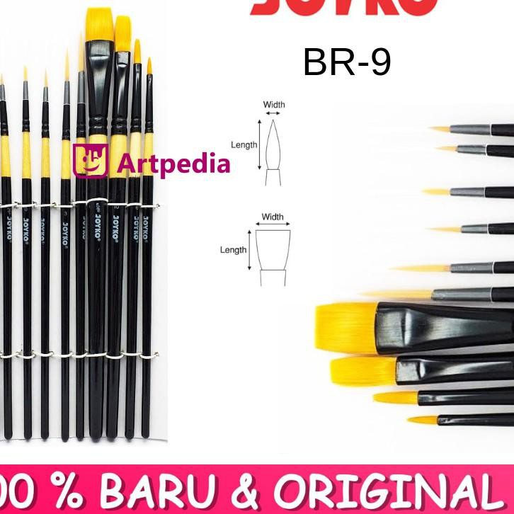 

Koleksi Terbaru.. Joyko Brush Set 10 BR-9 / Kuas Lukis Set 10 / Kuas lukis Joyko
