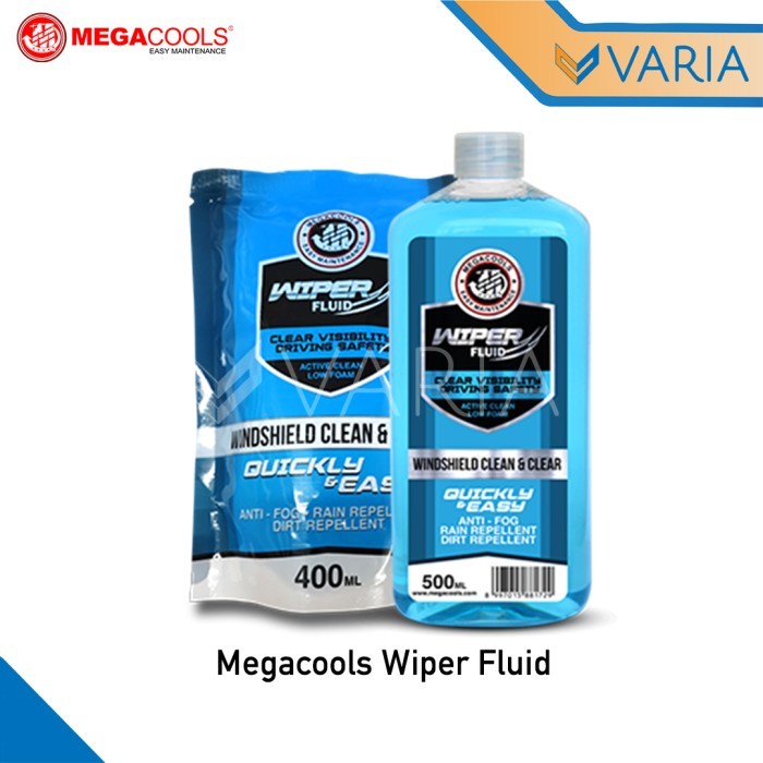 Megacools Wiper Fluid Bottle Botol 500 ml Cairan Pembersih Kaca Mobil