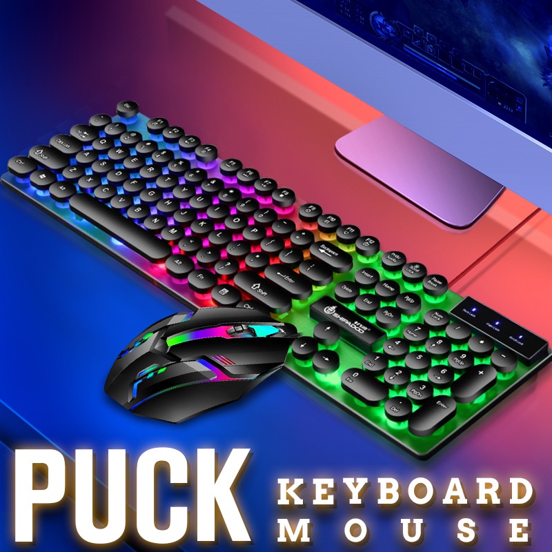 【COD】Jovitech Gaming Keyboard RGB LED Backlit  Rainbow / Keyboard Gaming RGB G13-G13 Keyboard & Mouse