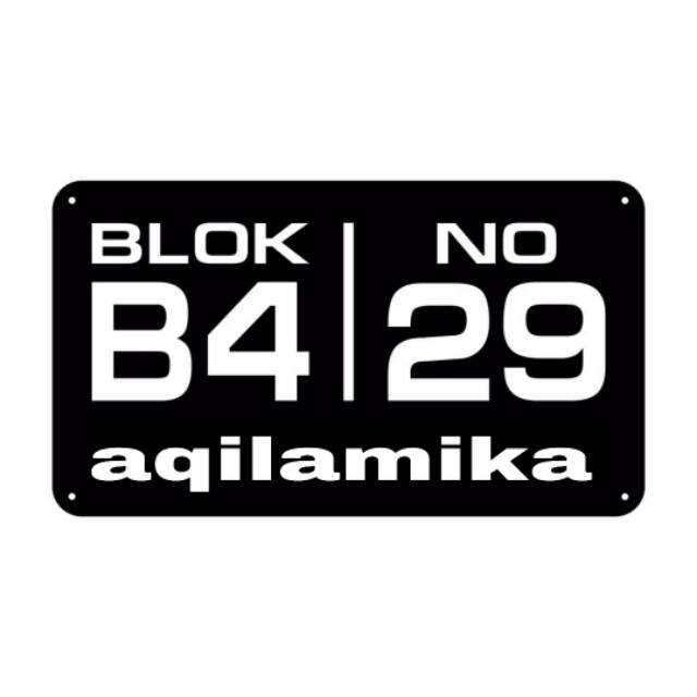 

Nomor rumah acrylic / akrilik 30cm x 17 3 baris