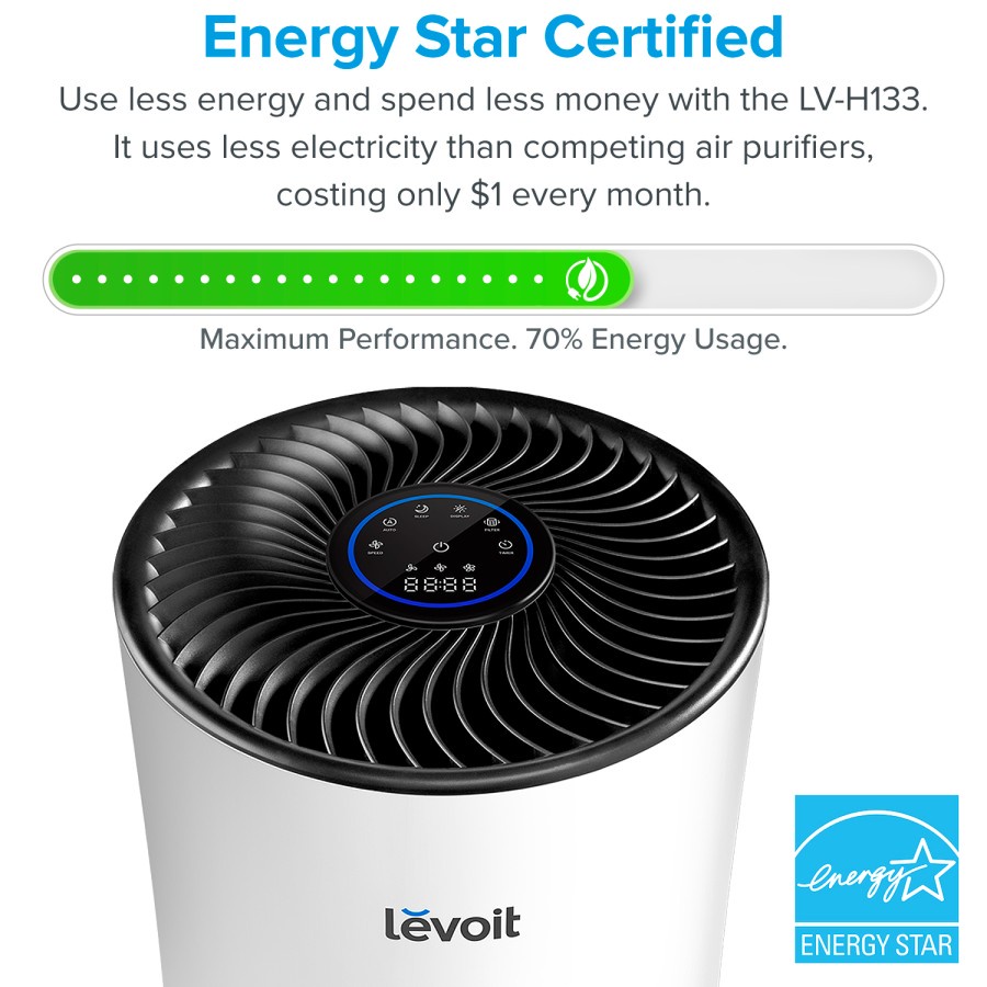 Levoit LV-H133 Air Purifier True HEPA Filter - Garansi Resmi