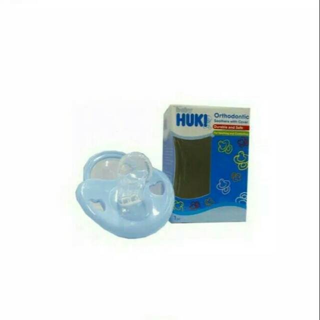 Huki empeng bayi silicone empeng gepeng dot bayi huki pacifier