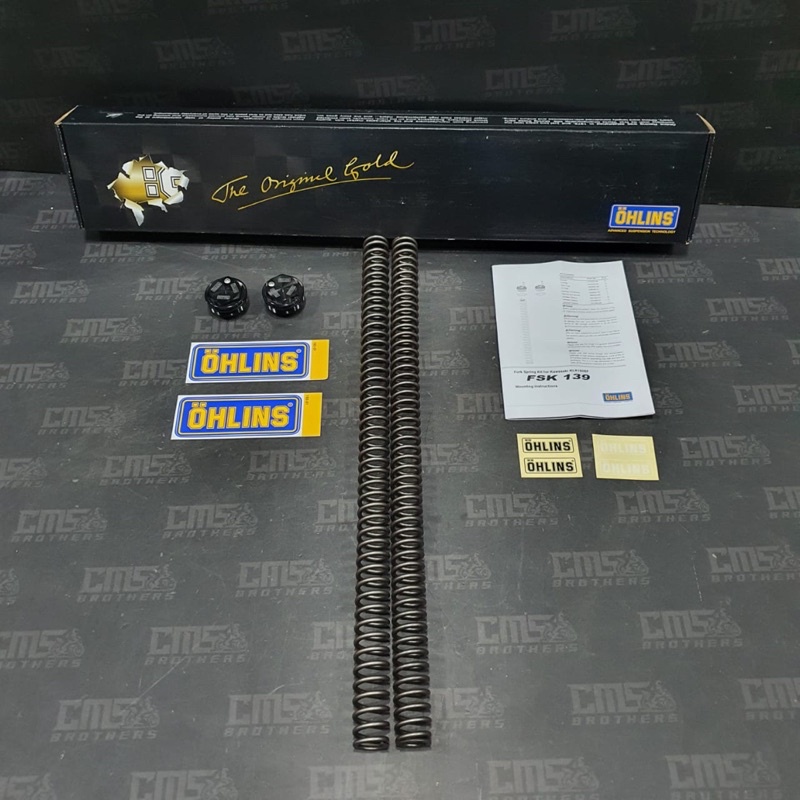 Front Fork Spring Kit Per Shock Depan Ohlins FSK 139 Kawasaki KLX 150BF Original